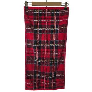 BIANCA Red Green Christmas Cotton Fingertip Kitchen Dish Towels Set of 2